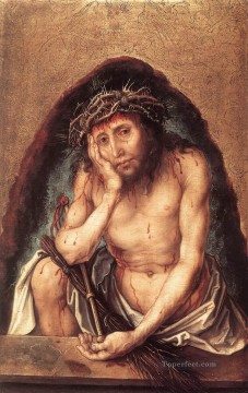 アルブレヒト・デューラー Painting - 悲しみの人としてのキリスト アルブレヒト・デューラー